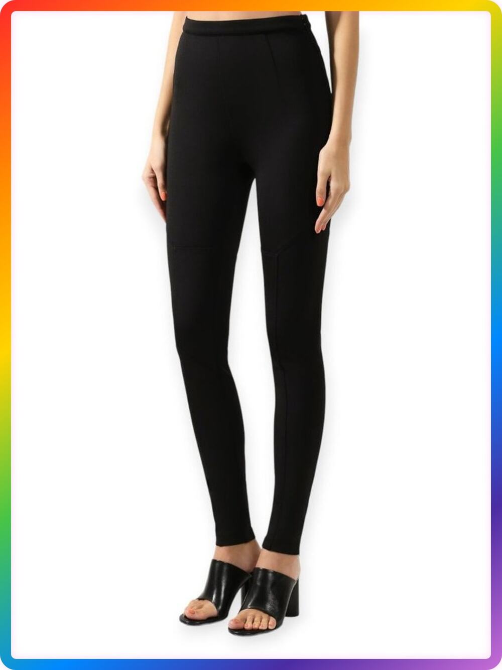 Proenza Schouler PSWL High Rise Zip Ankle Skinny Pants SIZE S Black Legging